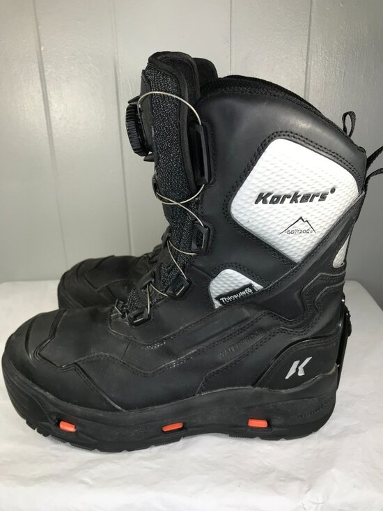Korkers Polar Vortex 1200 Boots Mens Size 10 1200g Black Insulated Waterproof main image 4